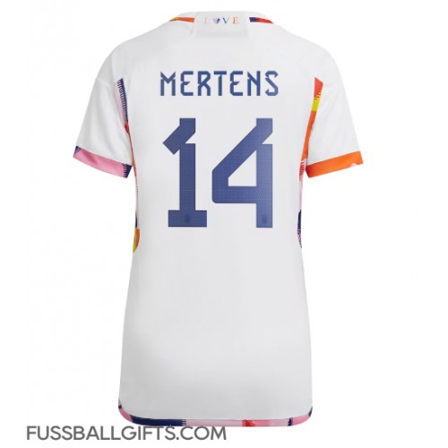 Belgien Dries Mertens #14 Fußballbekleidung Auswärtstrikot Damen WM 2022 Kurzarm